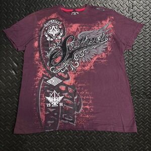 Vintage Y2K Southpole Winged Script Rhinestone Tee